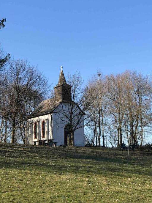 Eifelhausaufzeit-Vulkaneifel-Architekten-Chalet Mit Sauna Im Vulkankrater Immerath المظهر الخارجي الصورة